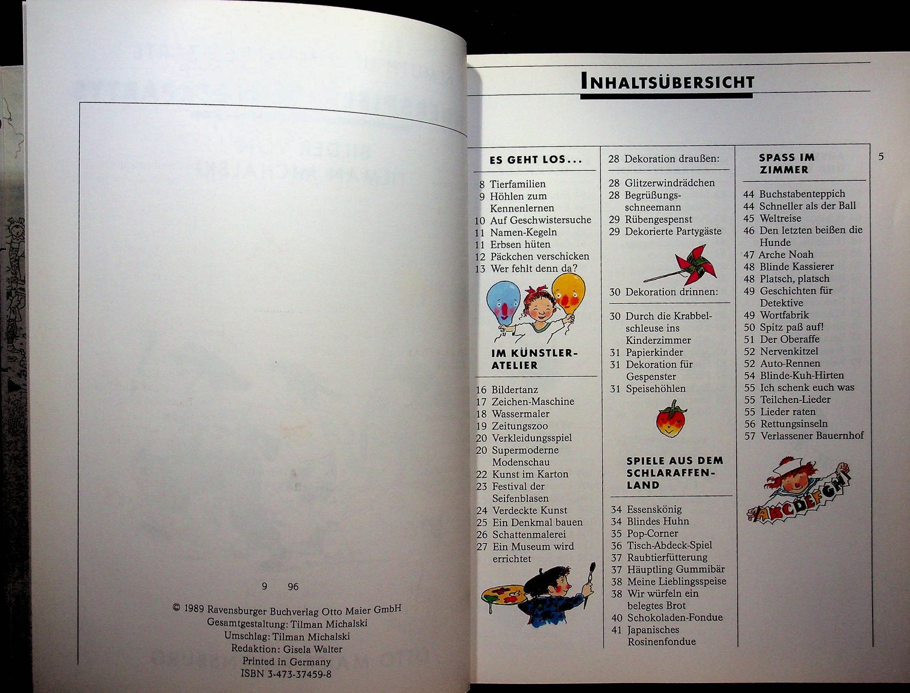 Bücher: Bartl/Michalski  Kinderspiele Kinderpartys Ravensburger – Gebraucht aus Reitnau von Zaomir 5