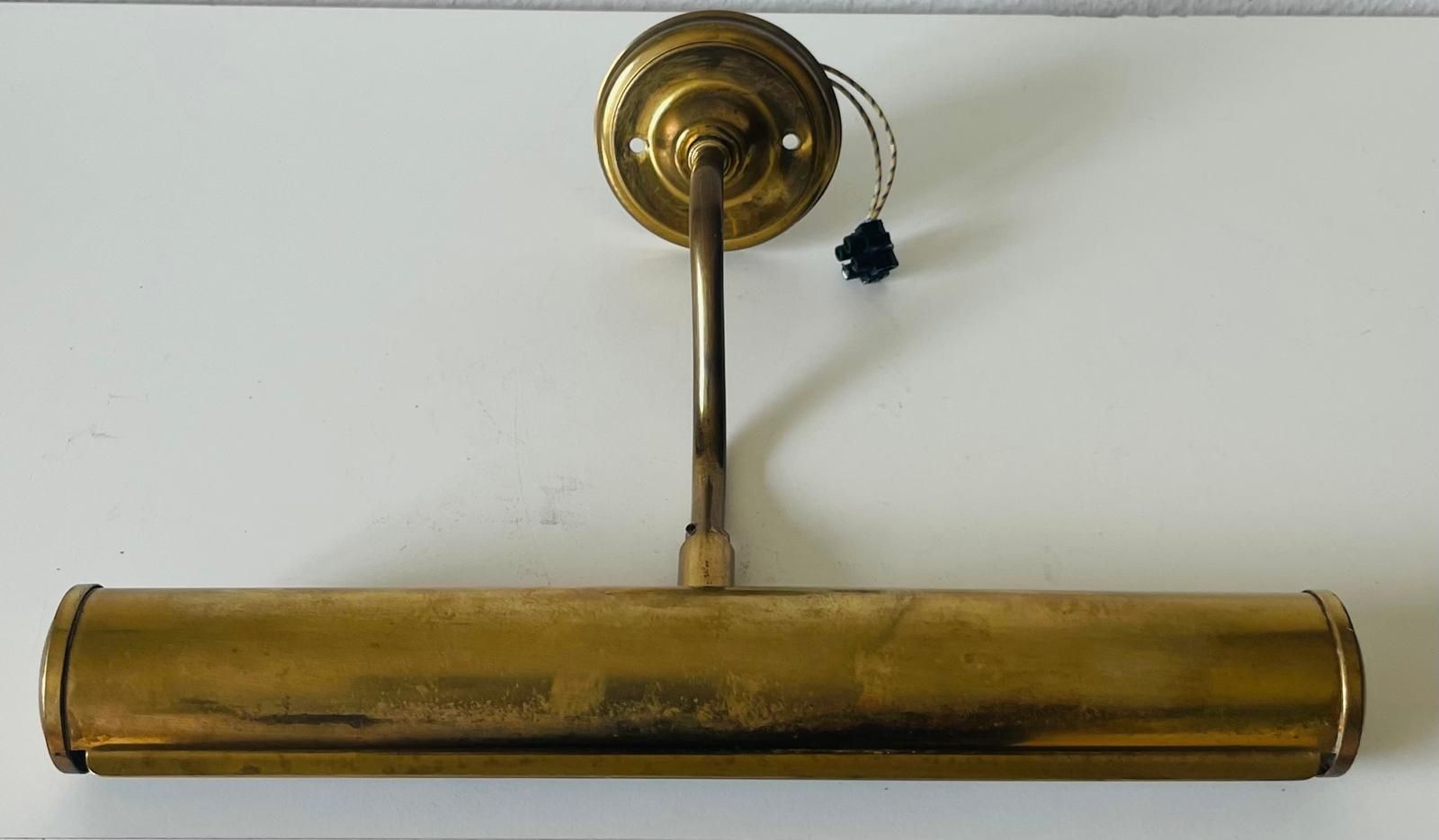 Lampade: Klassische Bilderleuchte aus Messing – Usato da Basel venduto da Jcva