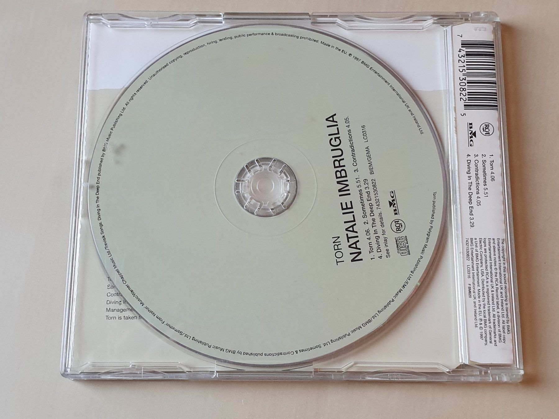 CD: Natalie Imbruglia Torn – Usato da Stansstad venduto da collectorsshop 1