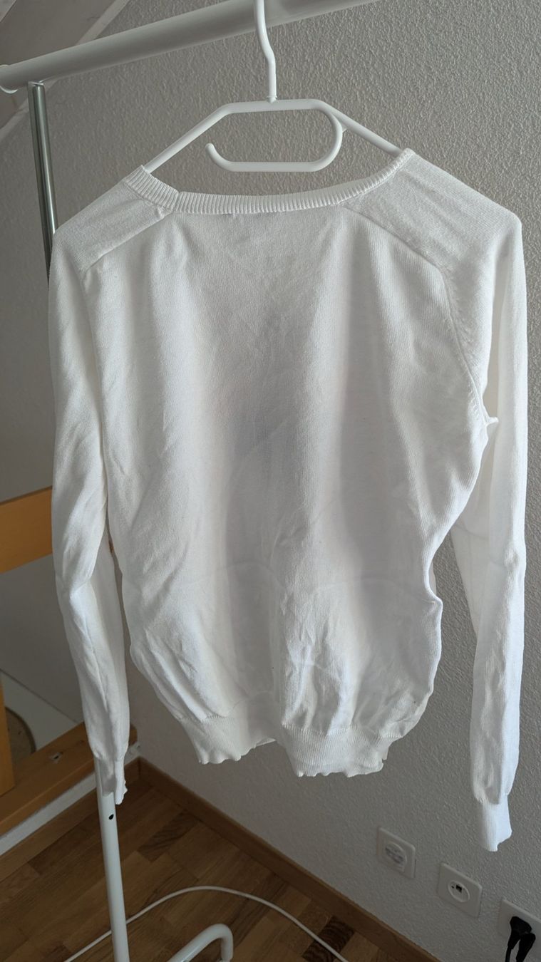 Tommy Hilfiger Pulls & Sweat-shirts: Maritimer Tommy Hilfiger Pullover L Baumwolle weiss m. Anker – D'occasion à Belp par Sunny132 4
