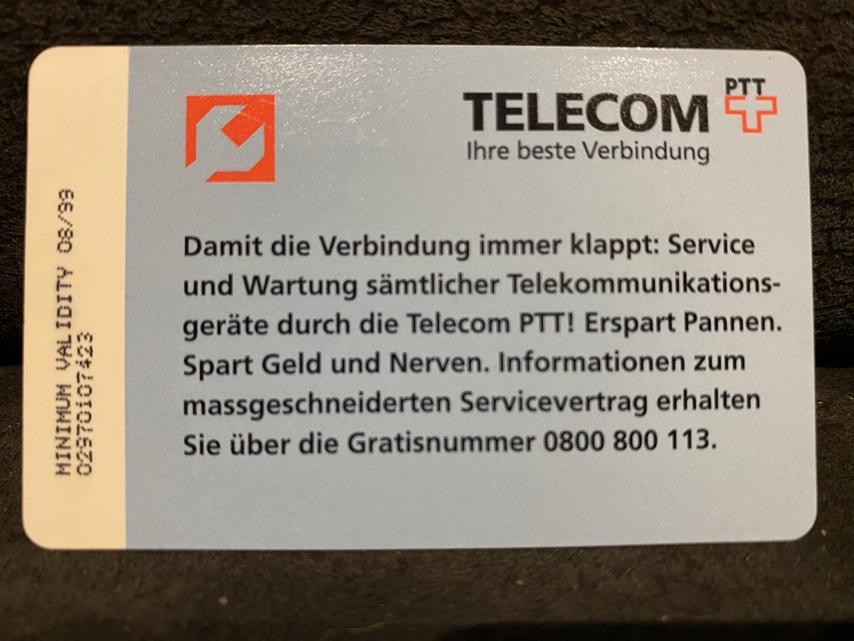 Schede telefoniche: P-taxcard – Usato da Lausanne venduto da babacard10 1