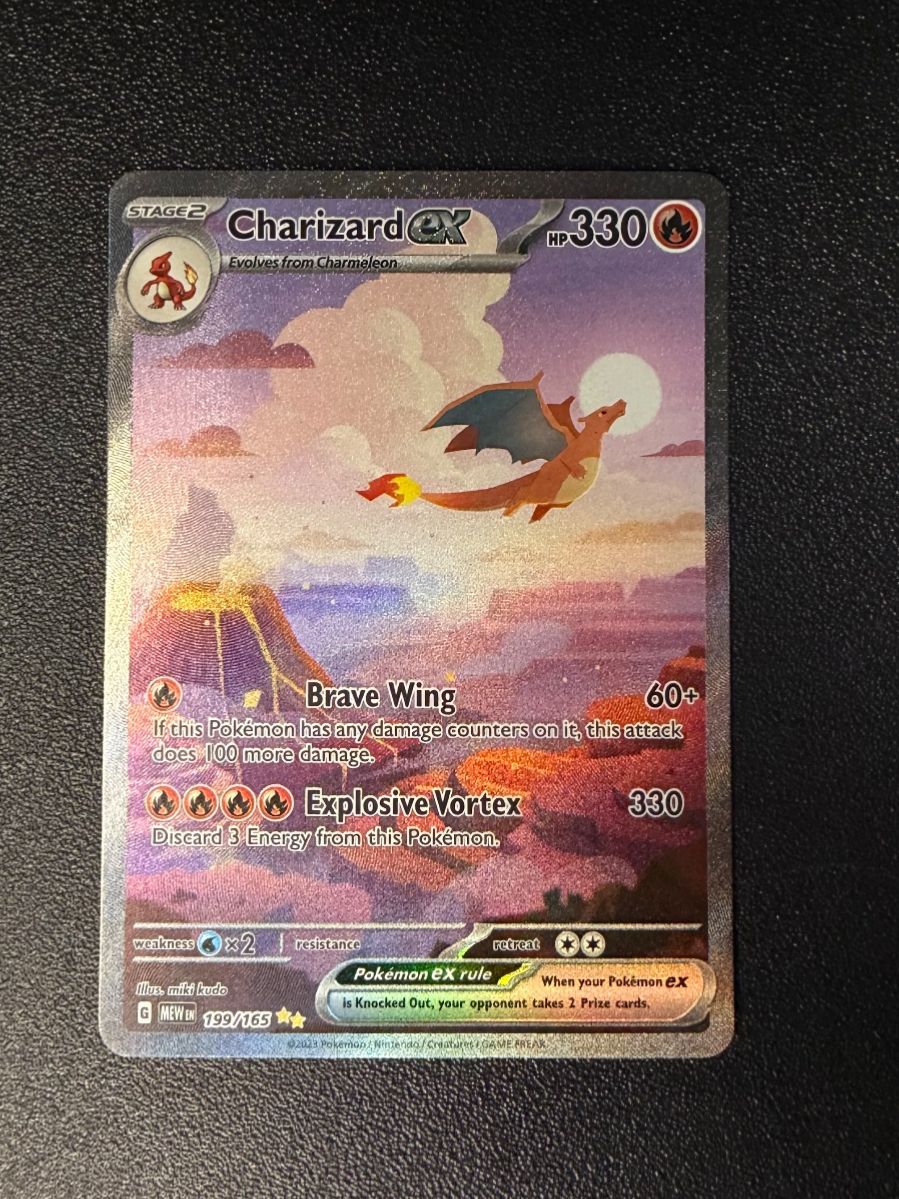 Pokémon Carte collezionabili: Charizard ex #199/165 – Nuovo (secondo la descrizione) da Niedergösgen venduto da SwissPokeCards