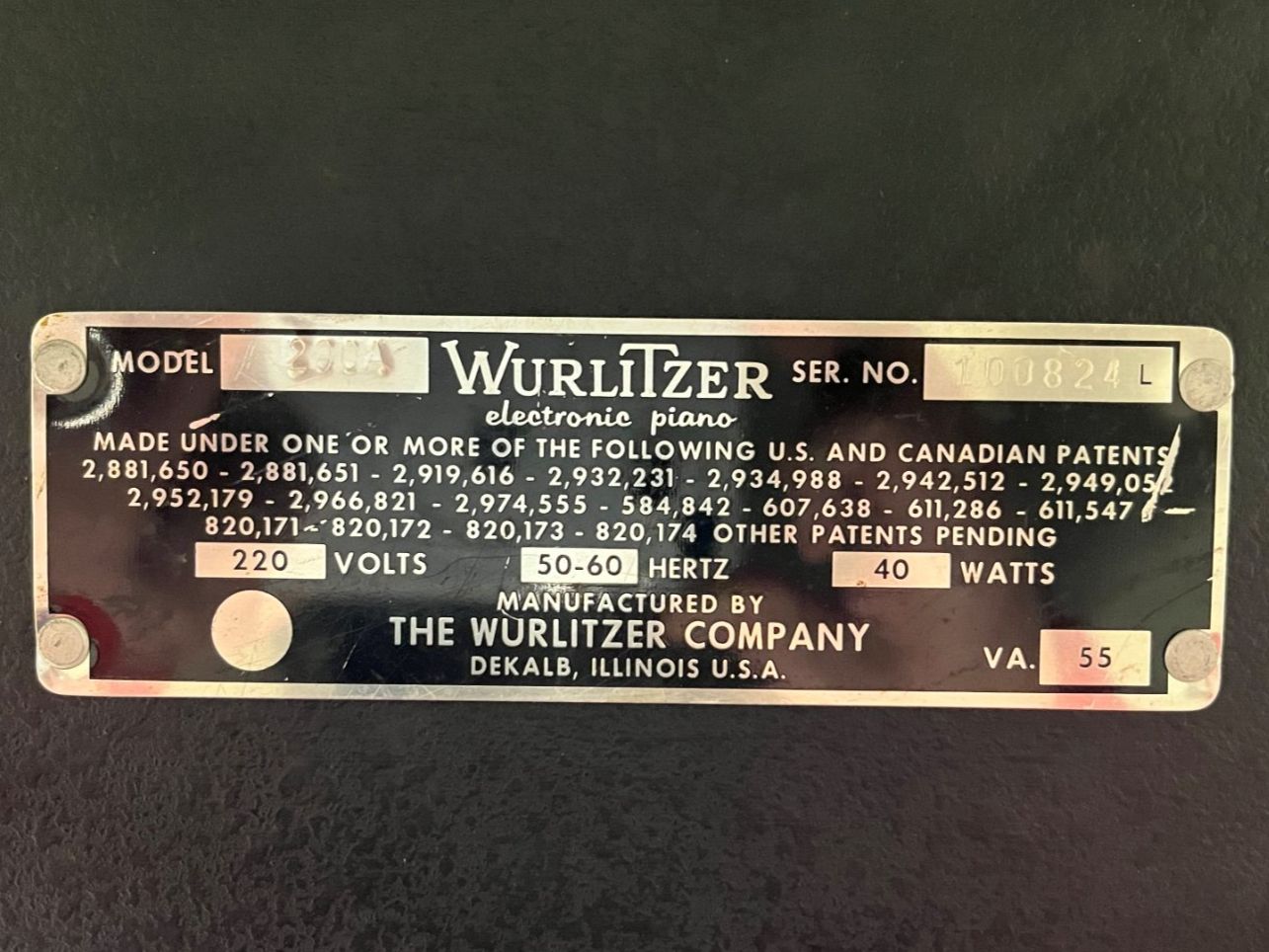 Wurlitzer Strumenti musicali: Wurlitzer Electronic Piano 200A – Usato da Baden venduto da Schuemli1 2