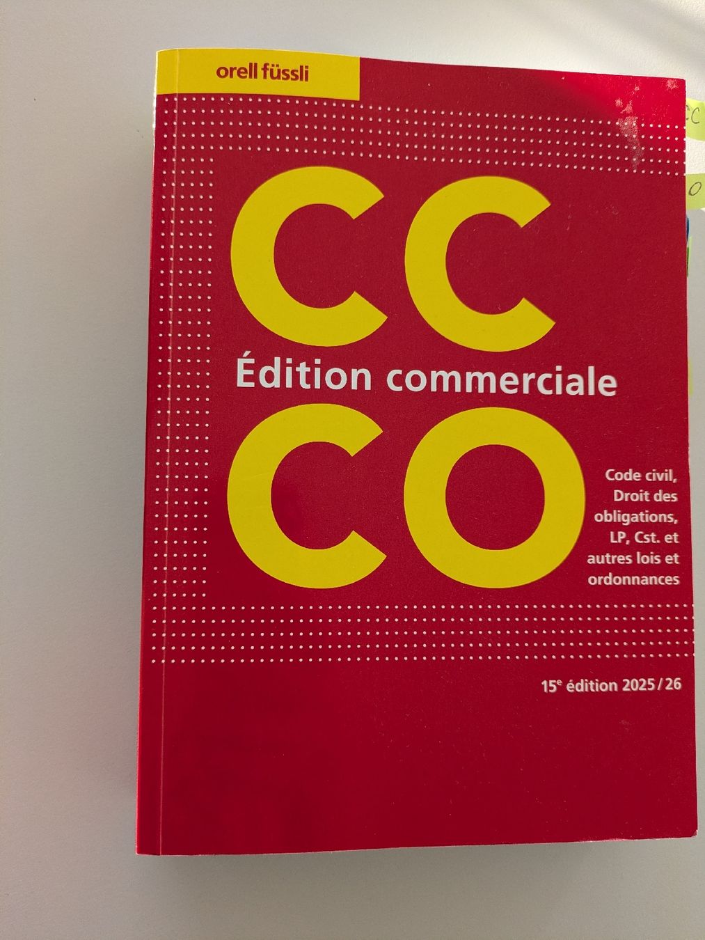 Libri: Code civil, Code des obligations, version 2025 – Nuovo (secondo la descrizione) da Le Mont-sur-Lausanne venduto da elv_yyl8