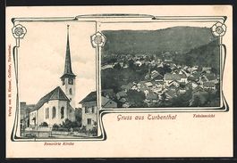 Turbenthal, Totalansicht, Renovierte Kir