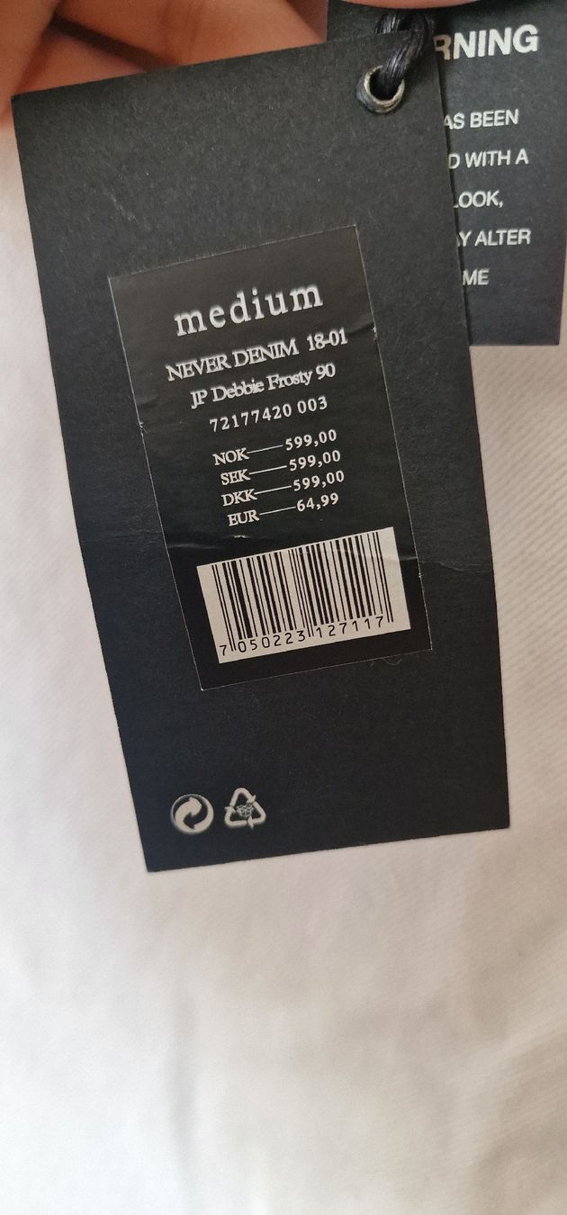 Jeans: Never Denim Jeans Gr. M Weiss – Nuovo (secondo la descrizione) da Romanshorn venduto da REALJessiB 4