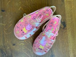 Peppa Wutz Badesandalen Gr. 24 (UK 7) – Glitzer Rosa