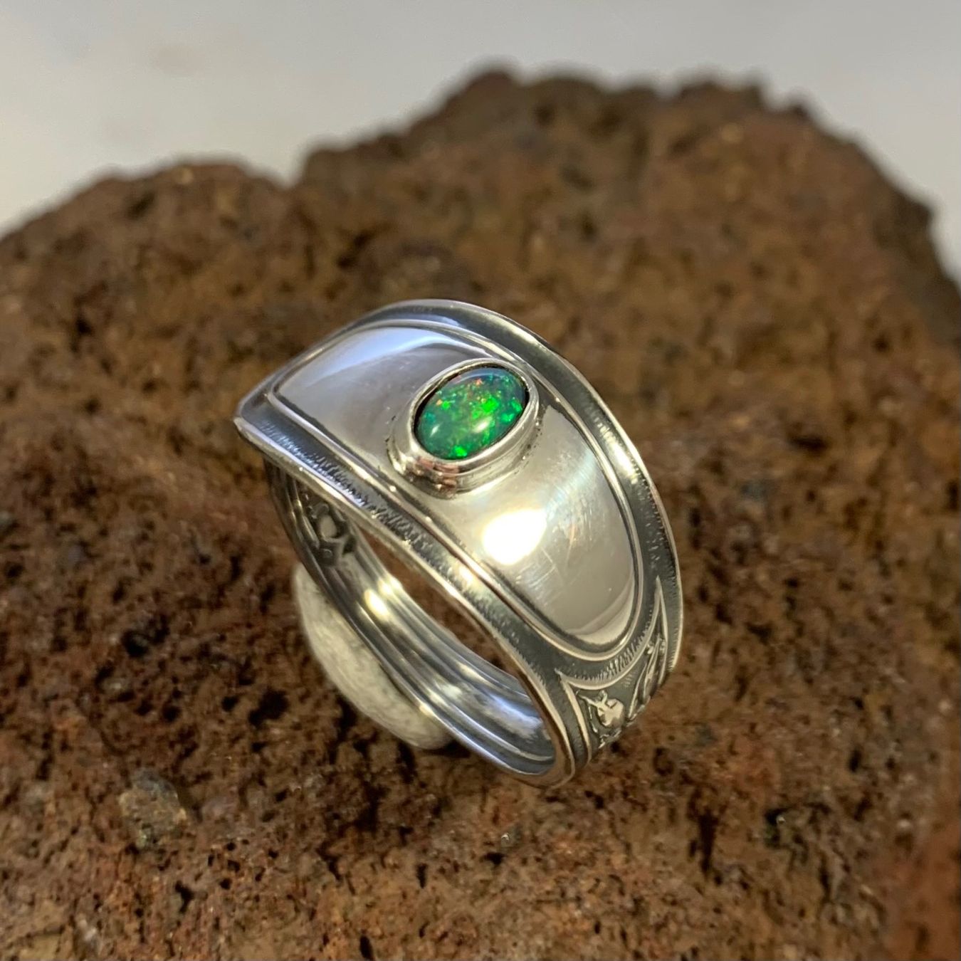 Anelli: Silberring mit Opal Gr.63 – Nuovo (secondo la descrizione) da Thun venduto da Svonskj