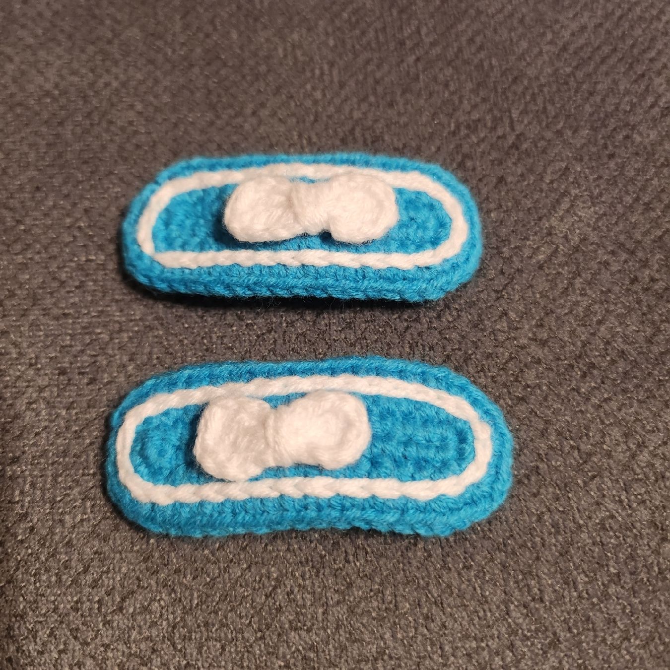 Accessori per capelli: Handgemachte Haarspangen blau – Nuovo e nell'imballaggio originale da Grafstal venduto da sel_yil