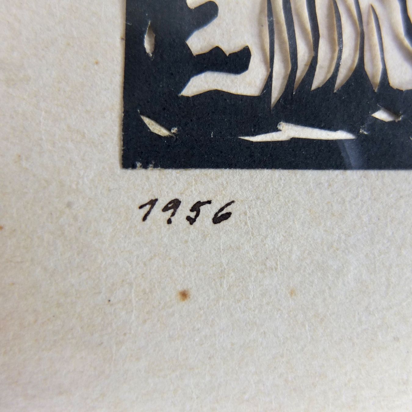 Grafica & Litografie: Scherenschnitt H. Kneusslin, 1956 – Usato da Basel venduto da Brocki-auf-dem-Wolf 6