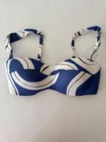 TRIUMPH, Bikini-Top SUMMER ALLURE, Grösse 38D, Blau/Weiss
