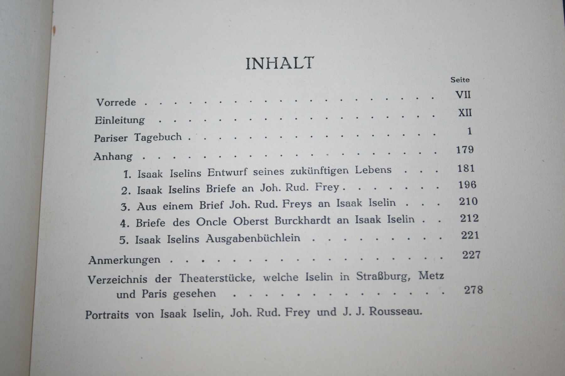 Libri: F. Schwarz: Isaak Iselins Pariser Tagebuch 1752, Basel 1919 – Usato da Schaffhausen venduto da Kartenprofi 1