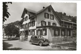 Vordertal (SZ) Gasthaus zum Rössli  Oldtimer Auto Nr. SZ 449
