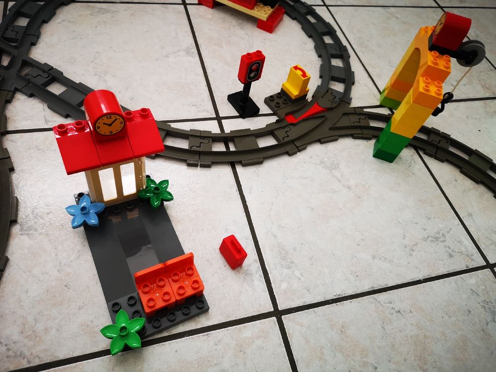 (F11) XXL Lego Duplo Eisenbahn mit Baterieantrieb  i.O. 5