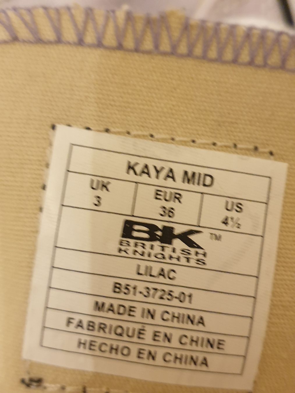 Damenschuhe: Baskets neufs British Knights lilas taille 36 – Neu und originalverpackt aus Neuchâtel von Verenas12 5