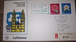 Lufthansa Zürich - Köln 01.04.1965