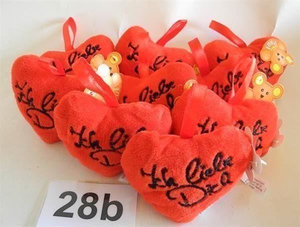 Tutte le decorazioni: 10 Plüschherzen "Ich liebe dich", 28b – Nuovo (secondo la descrizione) da Kottwil venduto da Crazyrolf