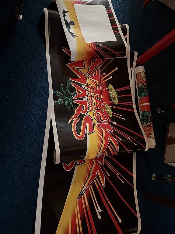 Flipper: Flipperkasten decals "Attack from Mars" – Usato da Rothenburg venduto da churchst 1