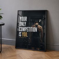 Motivationsbild A4 im schwarzen Rahmen