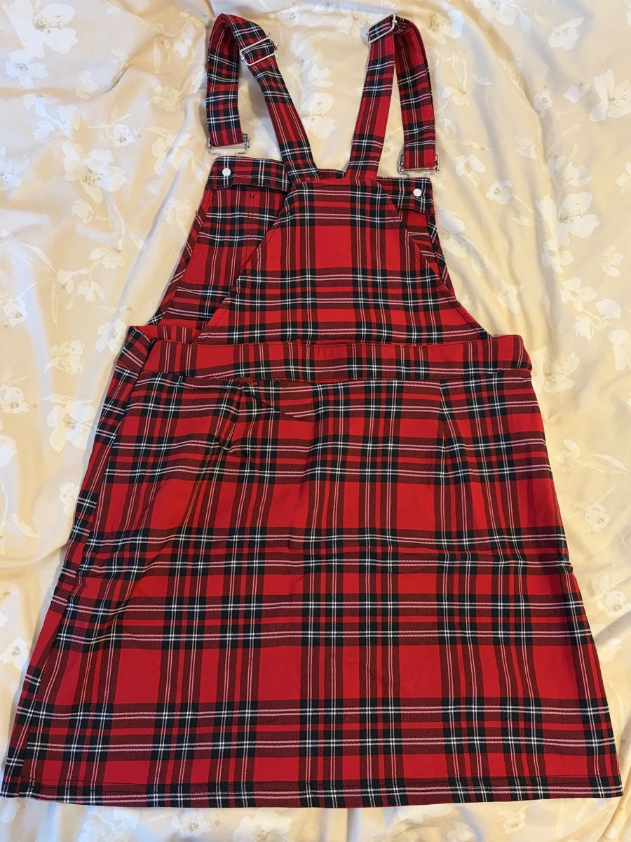 Vestiti: Plaid Pinafore Dress L – Usato da Chambésy venduto da tiffwears7
