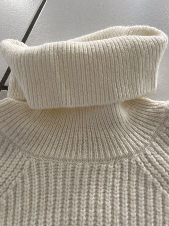 Warmer Winter Rollkragenpullover von MNG in Weiss XL (Gebraucht) in