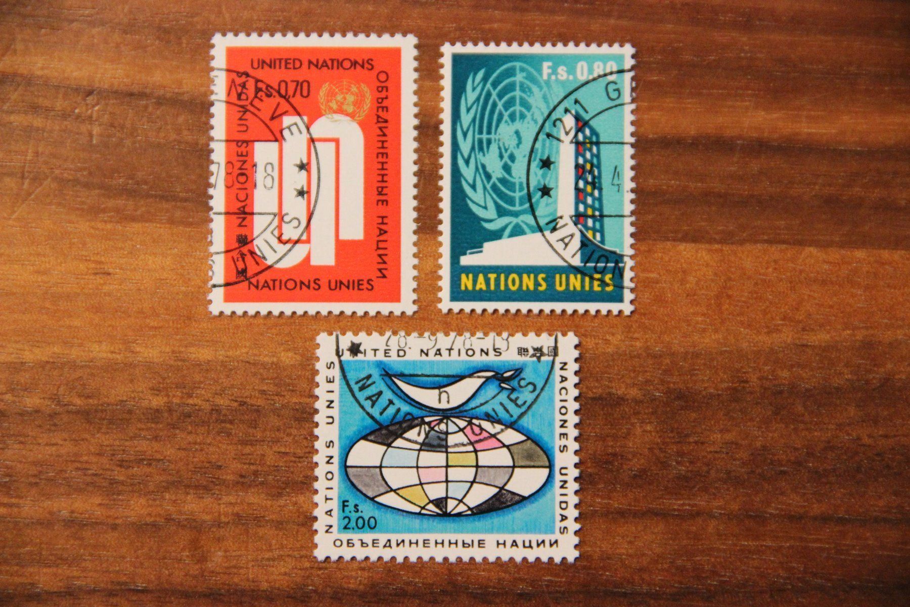 Tutti i francobolli: UNO Genève 1970 - Freimarken II – Usato da Jona venduto da Southafrica07