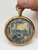 Antique gold-plated pocket watch