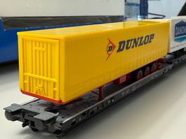 Roco 1901 DB Huckepack-Wippenwagen mit Auflieger / DC HO