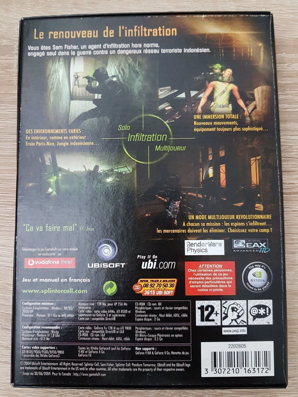 Giochi: Spinter Cell: Pandora Tomorrow 4 CD - PC – Usato da Carouge GE venduto da Franllo 1