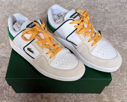 Lacoste, Sneaker, weiss-grün-gelb, Grösse 42.5