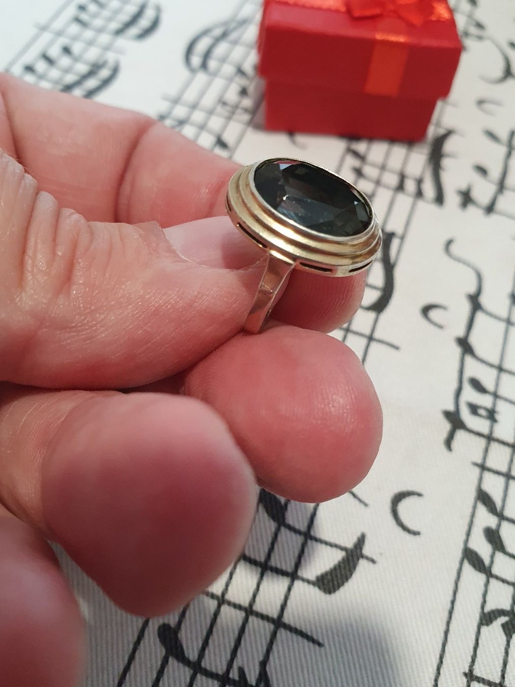 Anelli: Art-Déco Schätzchen - Designer Turmalin Ring in 800er Silber – Usato da Wohlen AG venduto da palmsprings 5