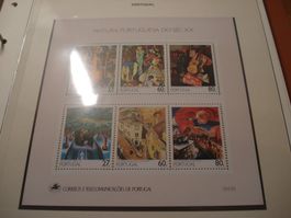 Portugal, Satz Block 1988Moderne Kunst,** + ET-o, mit Besch