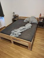 Lit en bois 2 places