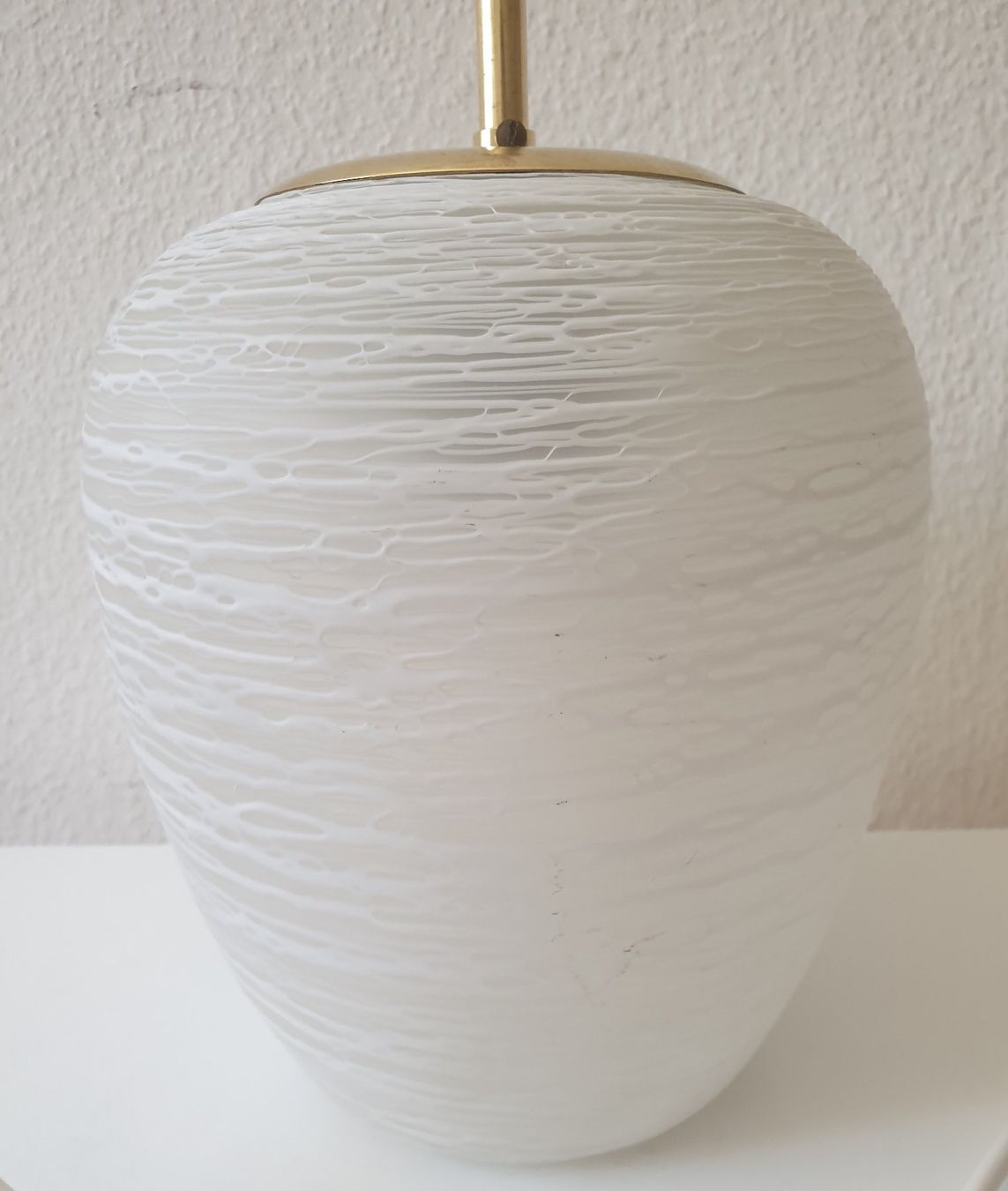 Lampadari & plafoniere: Vintage mid-century Pendelleuchte Glas, Messing – Usato da Zürich venduto da reciclista 4