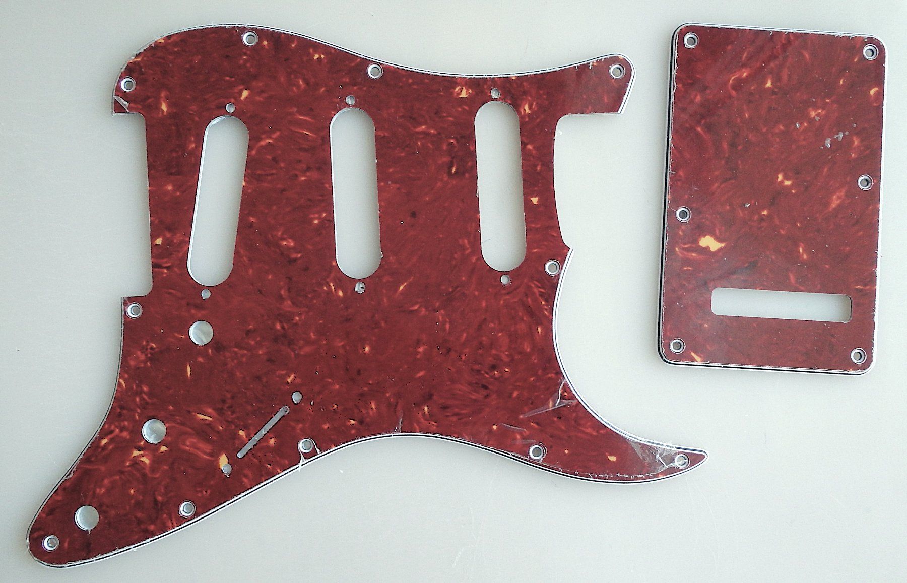 Strumenti musicali: Stratocaster-Pickguard  + Backplate / Tortoise / Neu – Usato da Wattwil venduto da webrawa