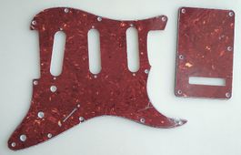 Stratocaster-Pickguard  + Backplate / Tortoise / Neu