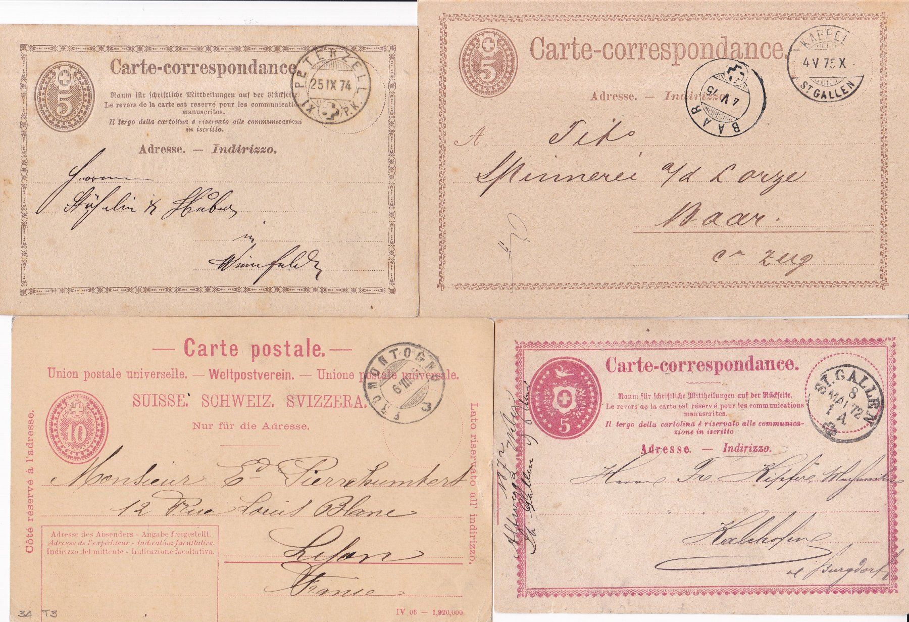 Alle Briefmarken: 40 Stk. Alte CH Postkarten, Karten – Gebraucht aus Münchwilen AG von Nesar