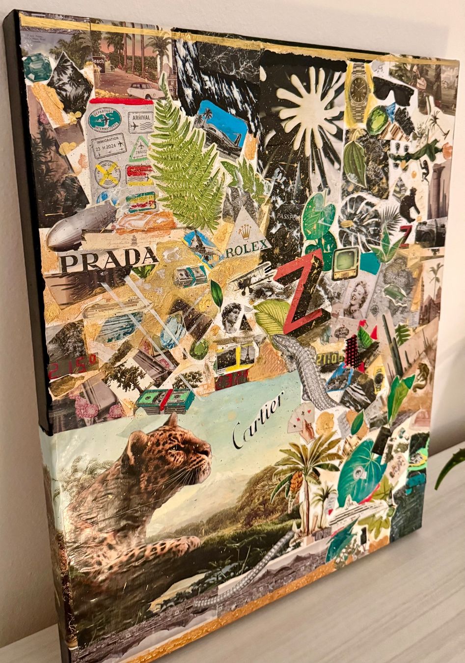 Dipinti: Quadro decoupage and acrylic – Nuovo e nell'imballaggio originale da Massagno venduto da mir_xl6c 2