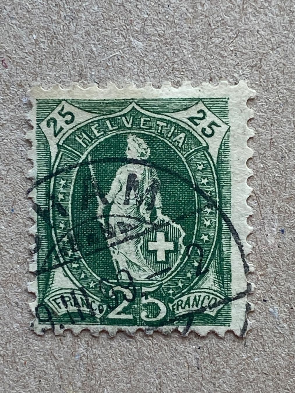 Alle Briefmarken: 67D, Cham – Gebraucht aus Aarau von hilde47
