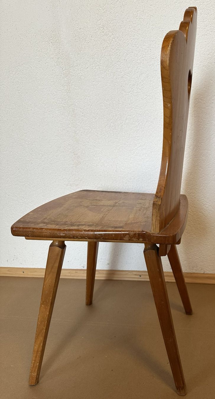 Sedie: Holzstuhl Handgeschnitzt 1942 (2) – Usato da Leibstadt venduto da hjk_2025 1