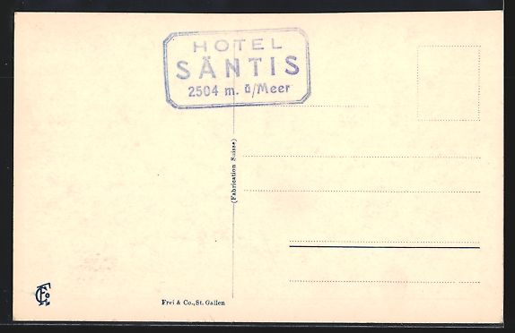 Cartoline postali: Säntis, Ortsansicht mit Hotel Säntis u – Usato da Berlin venduto da bartko-reher 1
