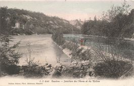 Genf (GE) – Zusammenfluss von Arve und Rhone