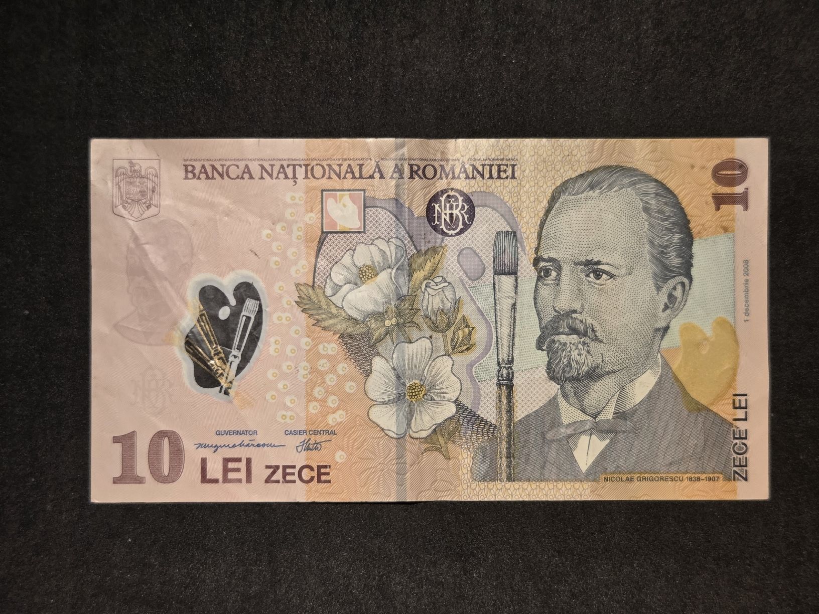 Banknoten: 10 Lei - Rumänien - 2008 – Gebraucht aus Geroldswil von Antica01