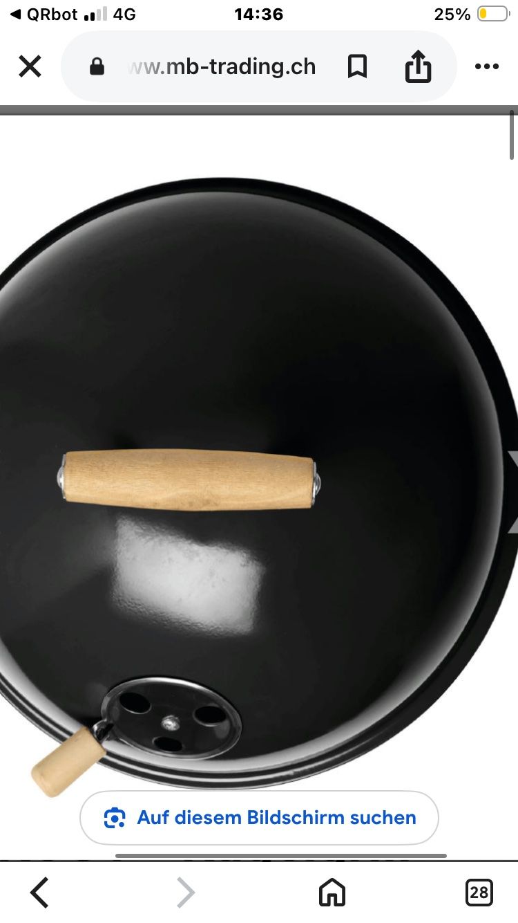 Griglie: Mini BBQ Grill Cookout, schwarz, ca. 30 cm Durchmesser – Nuovo e nell'imballaggio originale da Neuenhof venduto da jorogo 5