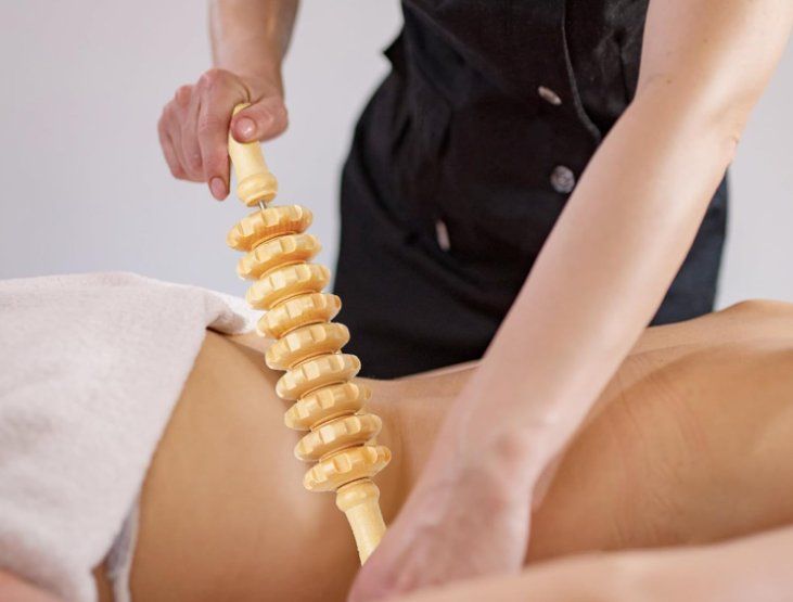 Dispositivi per massaggi: Faszienroll Holz Massageroller 9 Runden – Nuovo e nell'imballaggio originale da Geneve venduto da Titi2008 1