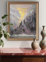 Originalegemälde auf Leinwand 60x80 cm, goldenen Unikat!