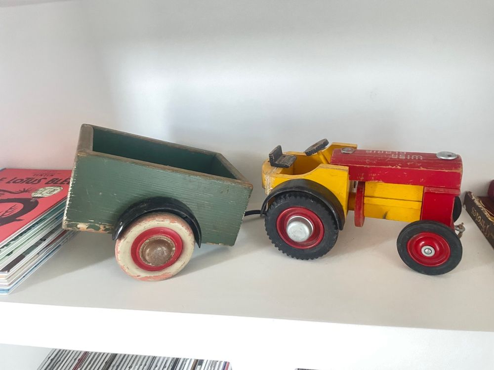 Majorette - Tracteur avec remorque verte - 1980 Vintage