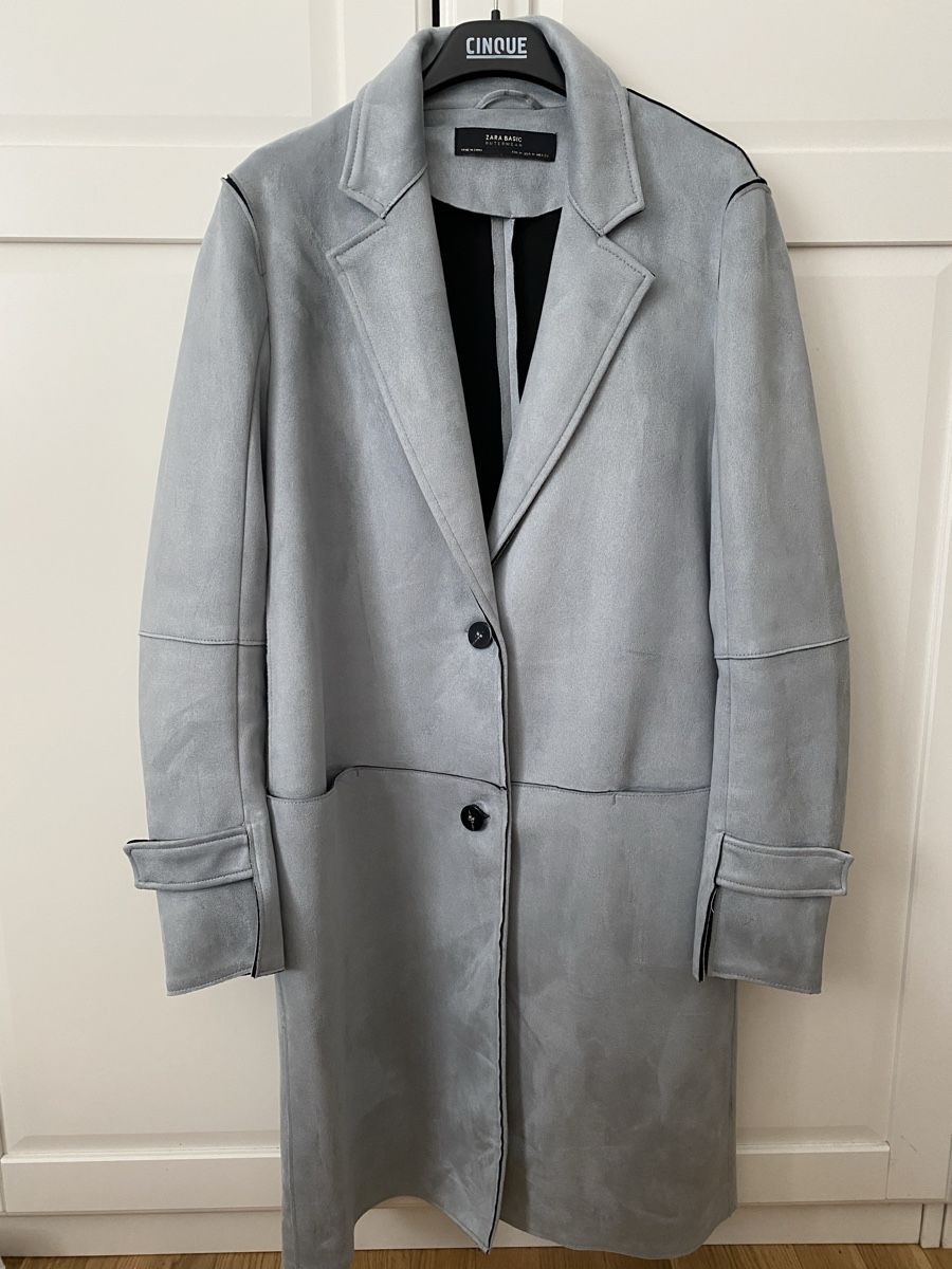 Zara Cappotti: Neu - zara Mantel, große M, blaugrau – Nuovo (secondo la descrizione) da Zürich venduto da ZuriShrek 2