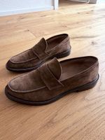 Mocassins daim marron T.42 très bon état (portés une fois)