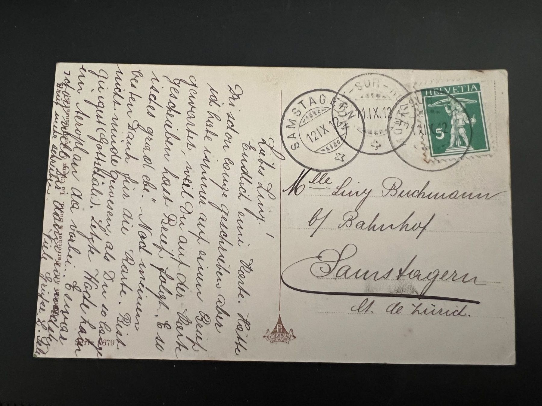 Cartes postales: Ansichtskarte Mädchen  Samstagern 1912  (V482) – D'occasion à Hinwil par Sidi4 1